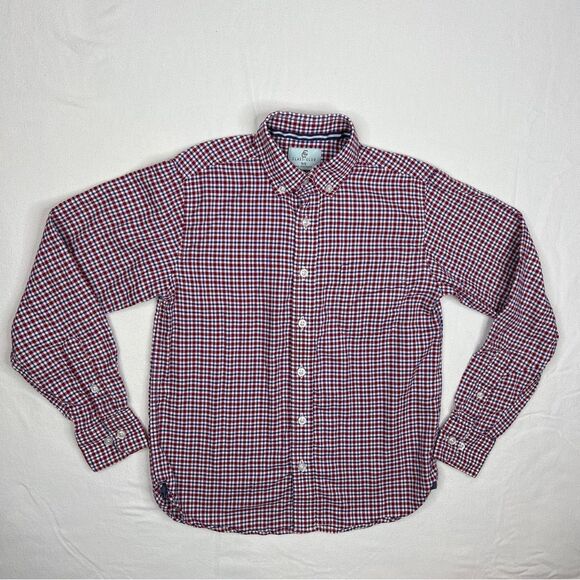 Class Club Boys Long Sleeve Dress Shirt Size 10/12 Red and White - Picture 1 of 6